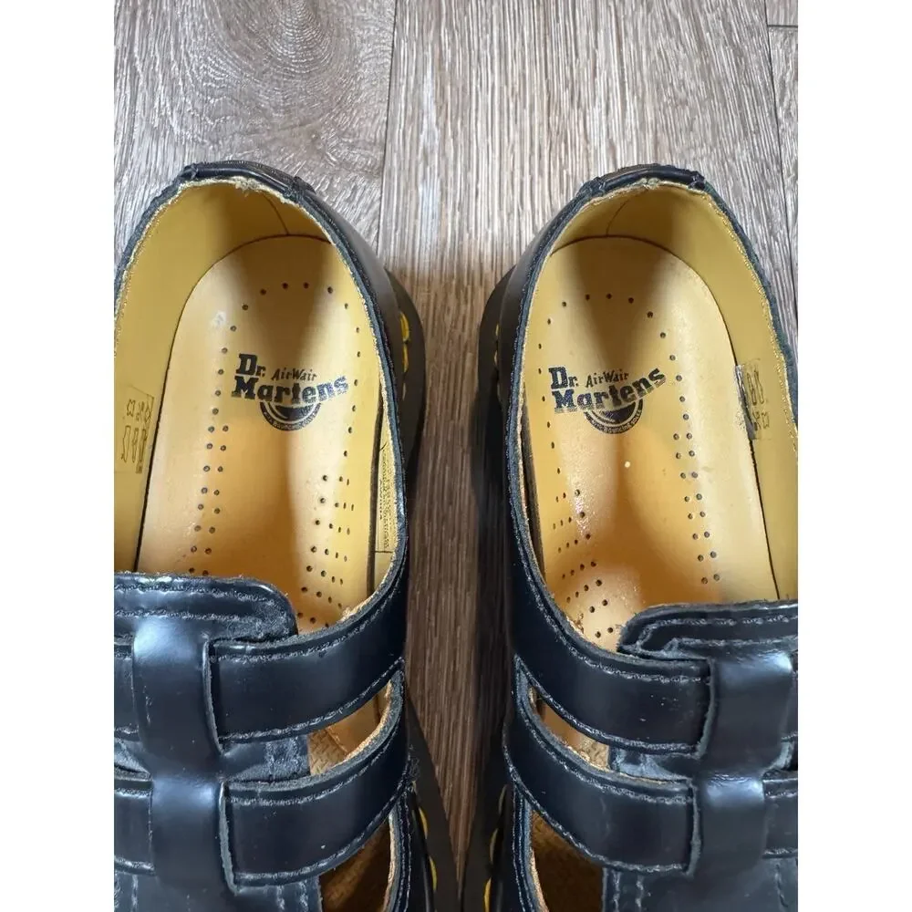 Dr. Martens 12916 Shoes Womens Size 7 Leather Double Strap Mary Jane Flats - Picture 5 of 13